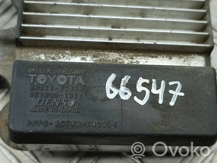 Toyota Avensis T250 Degalų purkštukų (forsunkių) valdymo blokas 8987171010