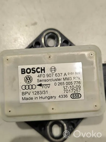 Audi A6 S6 C6 4F Capteur de vitesse de lacet d'accélération ESP 4F0907637A