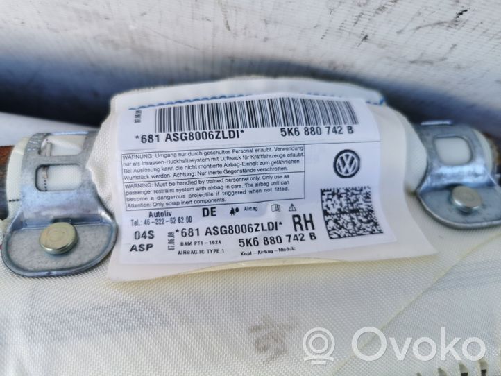 Volkswagen Golf VI Airbag set 5K6880742B