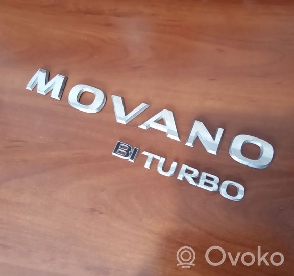 Opel Movano B Logo portiera di carico posteriore MOVANOBITURBO