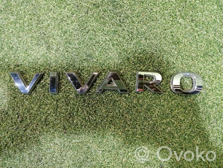 Opel Vivaro Takaoven tunnus/mallikirjaimet 