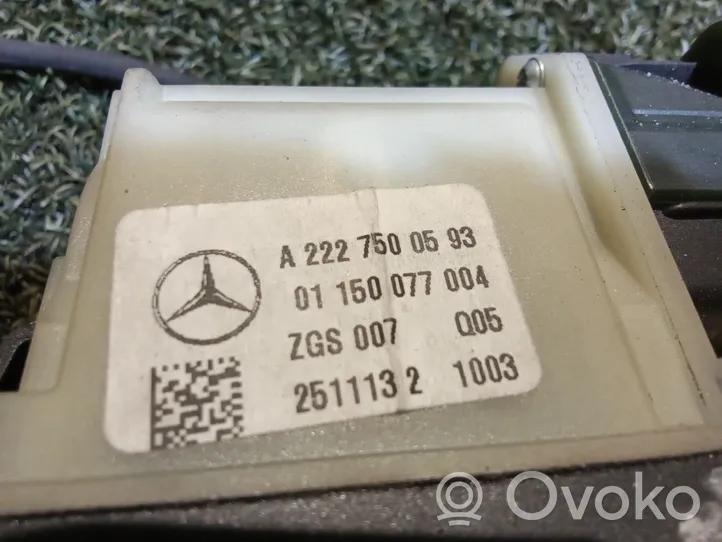 Mercedes-Benz S W222 Uchwyt / Rączka zewnętrzna otwierania klapy tylnej / bagażnika A2227500593