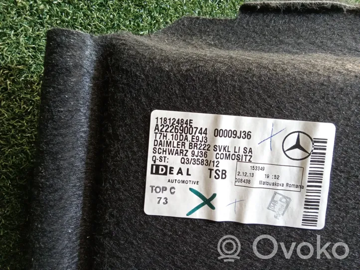 Mercedes-Benz S W222 Rivestimento pannello laterale del bagagliaio/baule A2226900744