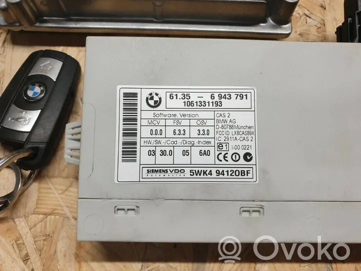 BMW 3 E90 E91 Kit centralina motore ECU e serratura 7801712