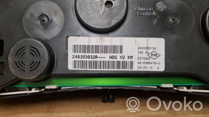 Dacia Dokker Speedometer (instrument cluster) 248103932R