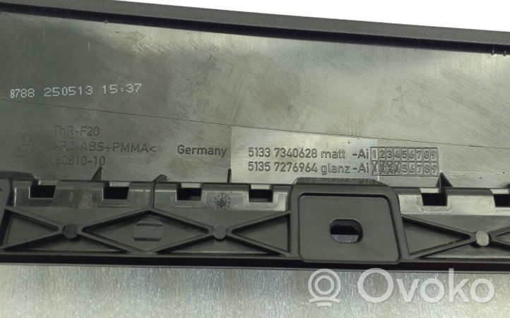 BMW 1 F20 F21 Listwa / Uszczelka szyby drzwi tylnych 7340628