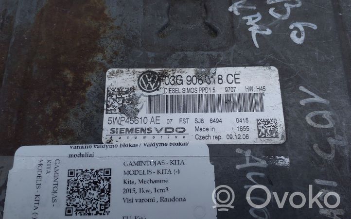 Volkswagen PASSAT B6 Sterownik / Moduł ECU 03G906018CE