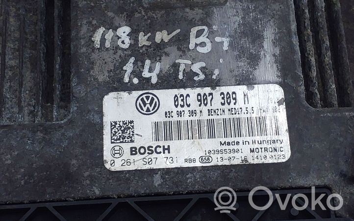 Volkswagen PASSAT B7 Calculateur moteur ECU 03C907309M