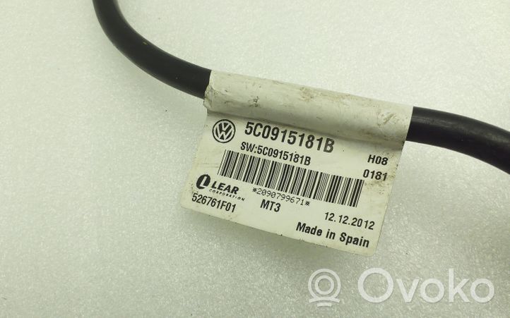 Volkswagen Jetta VI Negative earth cable (battery) 5C0915181B