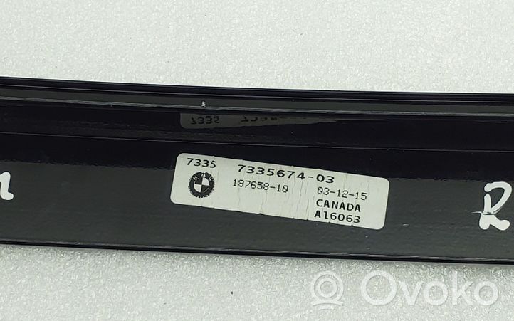 BMW X4 F26 Listwa / Uszczelka szyby drzwi tylnych 7335674