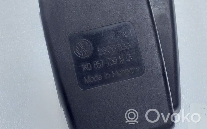 Volkswagen Golf VI Middle seatbelt buckle (rear) 1K0857739M