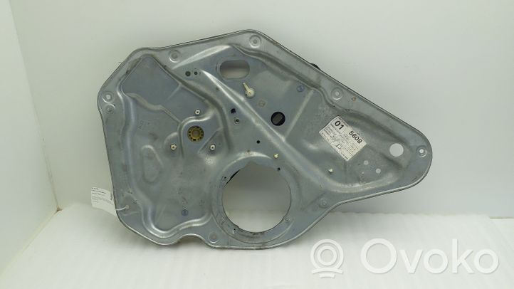 Volkswagen Jetta V Mechanizm podnoszenia szyby tylnej bez silnika 1K9839755A