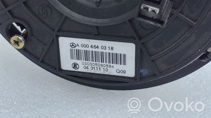 Mercedes-Benz CL C215 Bague collectrice/contacteur tournant airbag (bague SRS) A0004640318