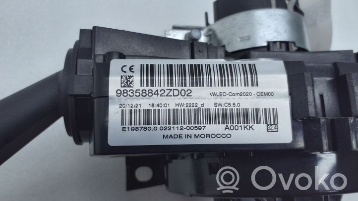 Citroen C4 III e-C4 Leva/interruttore dell’indicatore di direzione e tergicristallo 98358842ZD02