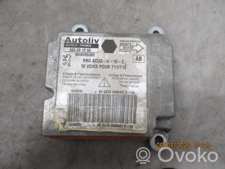 Peugeot 206+ Module de contrôle airbag 9658285080