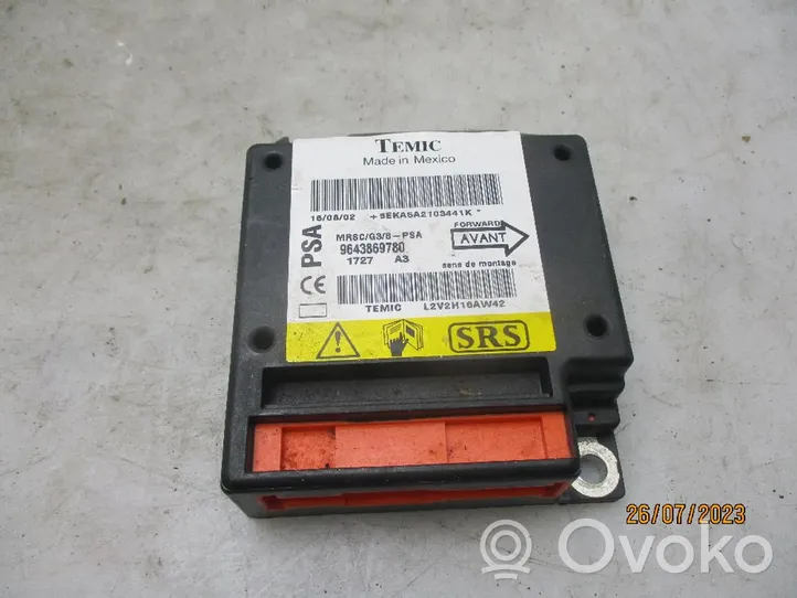 Peugeot 607 Module de contrôle airbag 9643869780