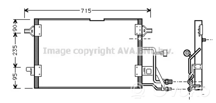 Audi A4 S4 B5 8D Oro kondicionieriaus radiatorius aušinimo 8D0260403C