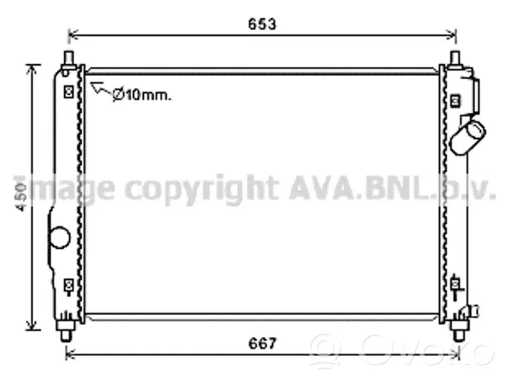 Chevrolet Aveo Jäähdyttimen lauhdutin 95227749