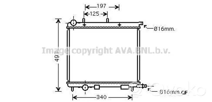 Citroen C3 Pluriel Radiateur de refroidissement 1330Q5