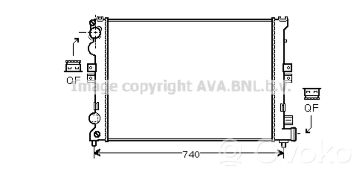 Lancia Zeta Jäähdyttimen lauhdutin 1473910080