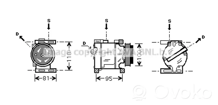 Ford Ka Cerniere del vano motore/cofano 1535408