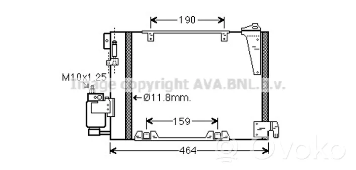 Opel Zafira A Jäähdyttimen lauhdutin (A/C) 95515192