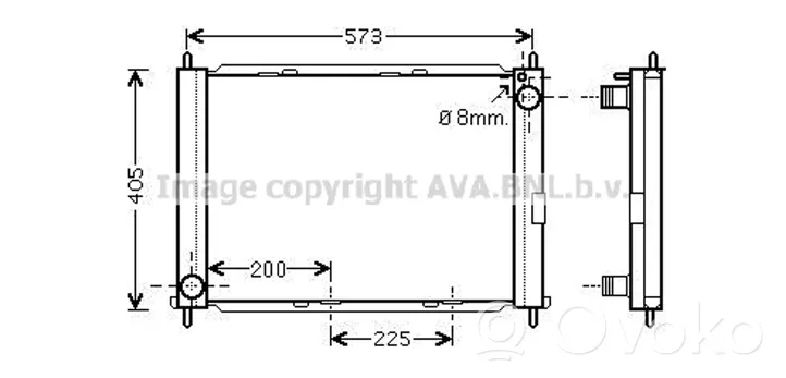 Renault Twingo II Coolant radiator 8200580292