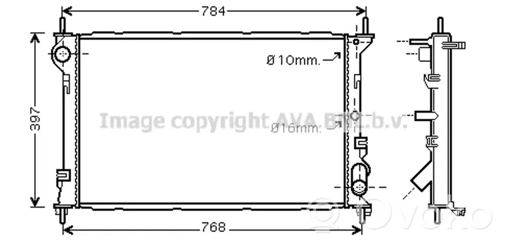 Ford Transit -  Tourneo Connect Jäähdyttimen lauhdutin 1365996