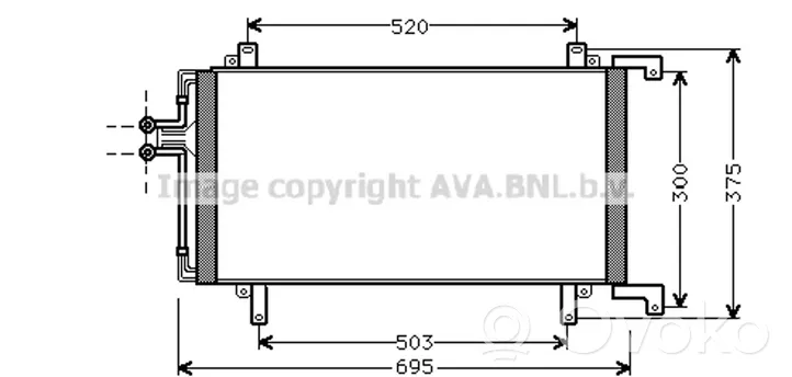 Renault 21 Radiateur condenseur de climatisation 7700840853