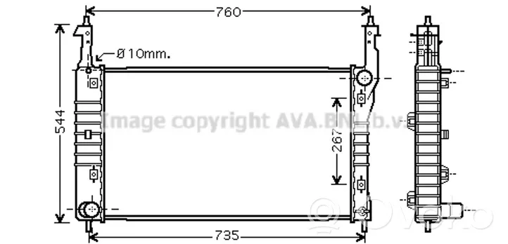 Chevrolet Captiva Radiateur de refroidissement 20777045