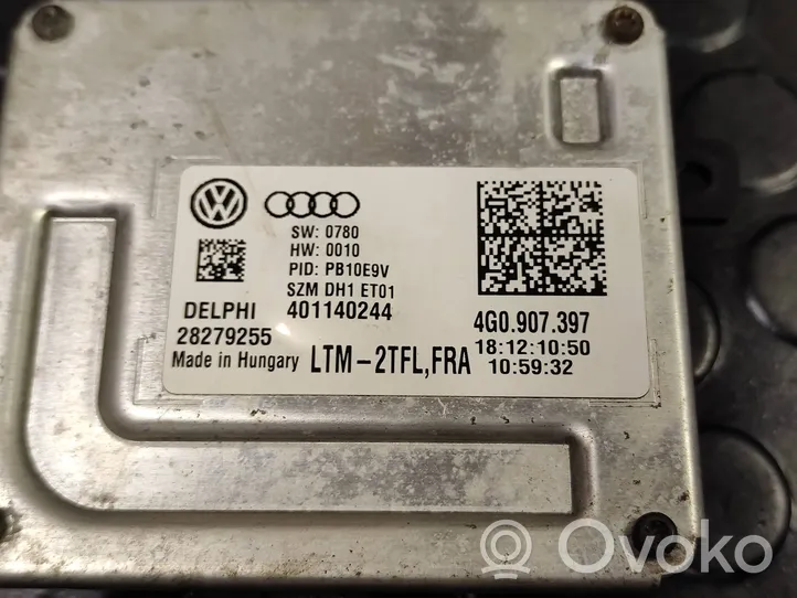 Audi A7 S7 4G LED-liitäntälaitteen ohjausmoduuli 4G0907397