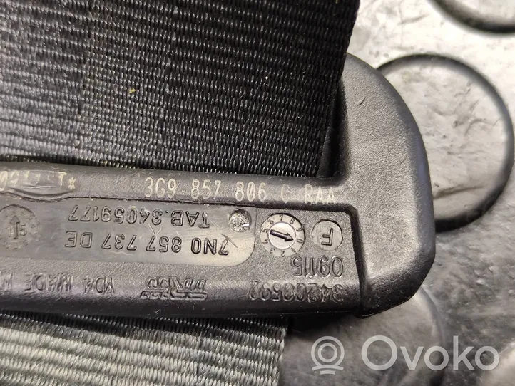 Volkswagen PASSAT B8 Ceinture de sécurité arrière 3g9857806c