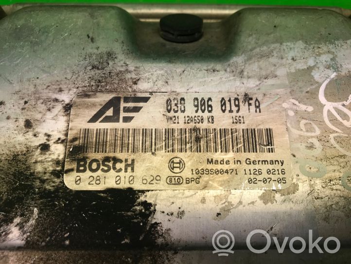 Volkswagen Sharan Komputer / Sterownik ECU silnika 038906019FA