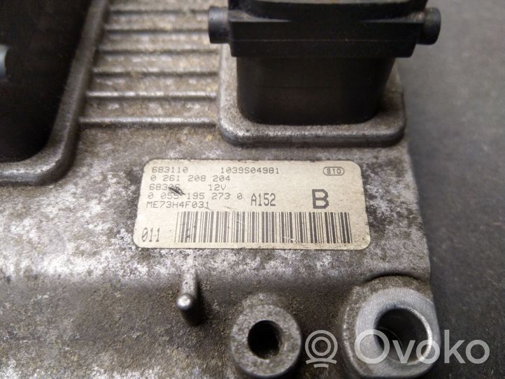 Opel Corsa C Sterownik / Moduł ECU 0261208204