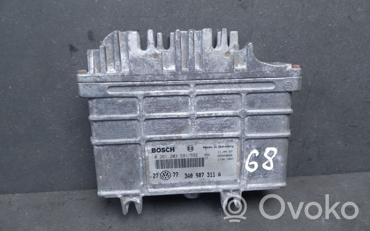 Volkswagen Golf III Unité de commande, module ECU de moteur 3A0907311A