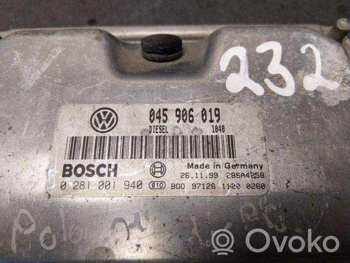 Volkswagen Polo III 6N 6N2 6NF Moottorin ohjainlaite/moduuli 045906019