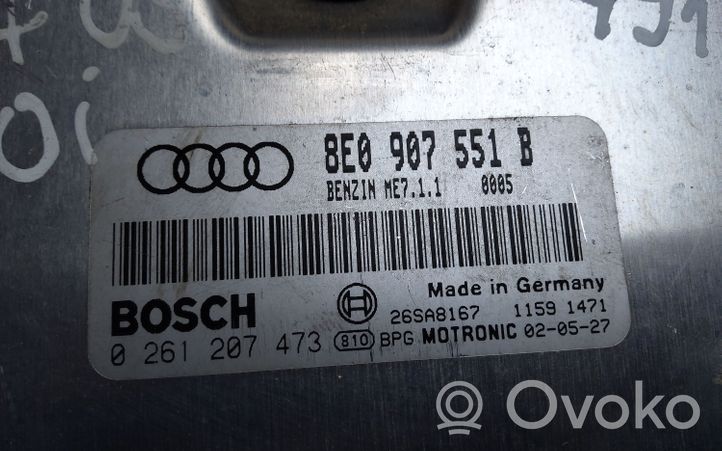 Audi A4 S4 B6 8E 8H Motorsteuergerät ECU 8E0907551B