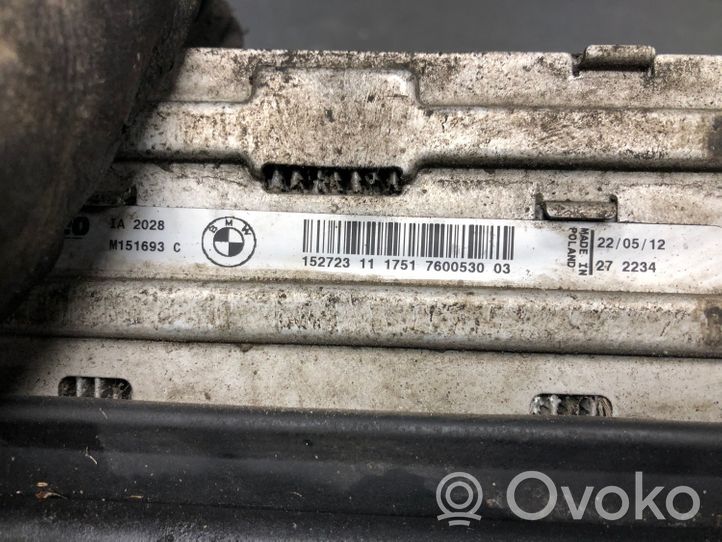 BMW 3 F30 F35 F31 Oro nukreipėjas/ kanalas interkūlerio radiatoriaus 7600530