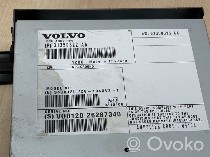 Volvo S60 Garso stiprintuvas 31350322AA