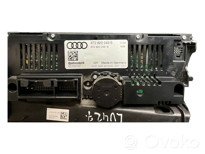 Audi A4 S4 B8 8K Gaisa kondicioniera / klimata kontroles / salona apsildes vadības bloks (salonā) 8T2820043S