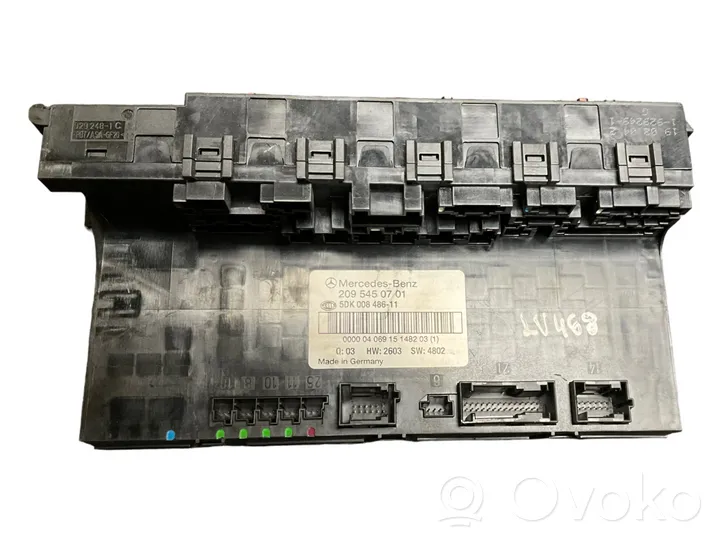 Mercedes-Benz CLK A209 C209 Set scatola dei fusibili 2095450701