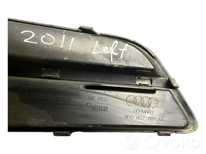 Audi A3 S3 A3 Sportback 8P Front fog light trim/grill 8P0807681AA