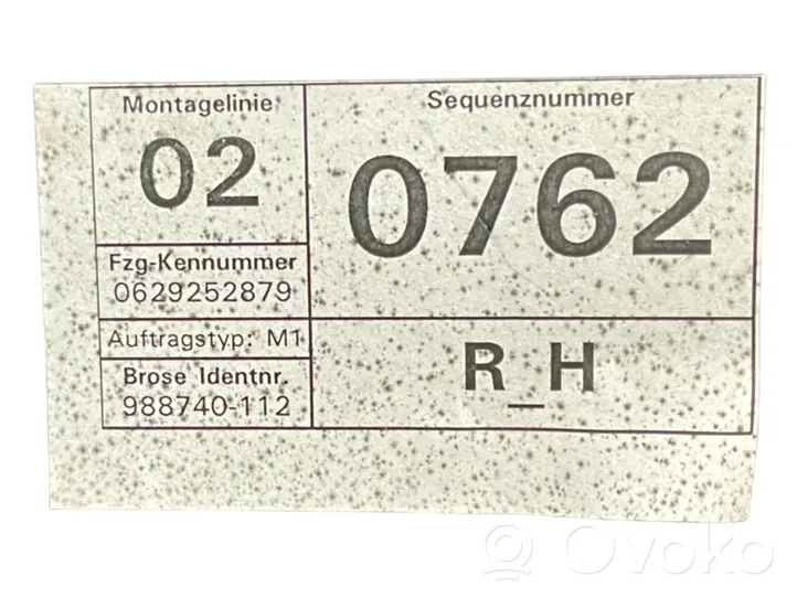 Volkswagen PASSAT B6 Takaoven manuaalinen ikkunan nostin 3C4839756G