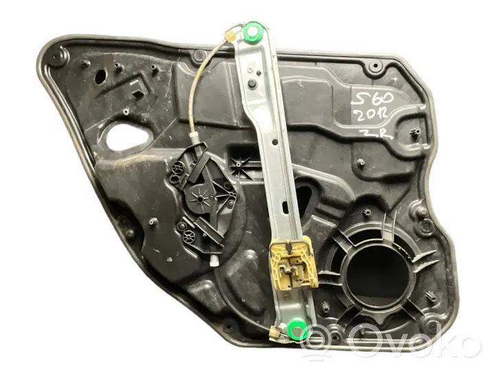 Volvo S60 Rear door window regulator with motor 30784313