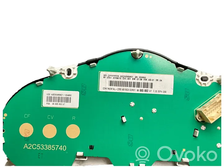 Citroen C3 Compteur de vitesse tableau de bord A2C53385740