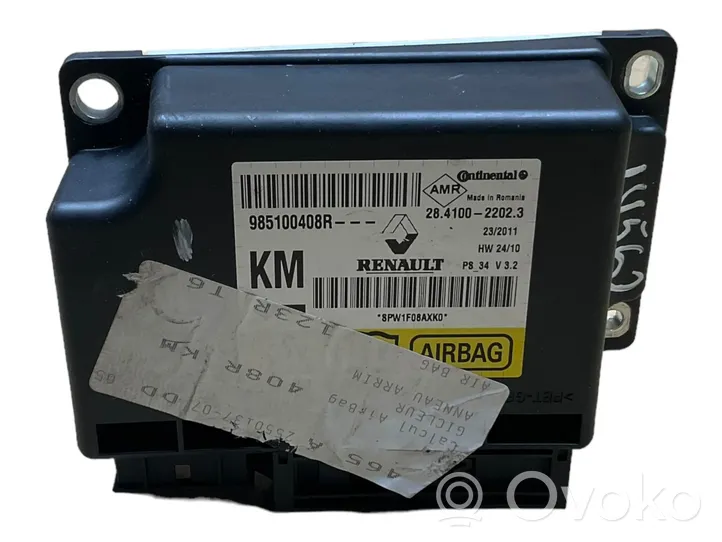 Renault Megane III Airbag control unit/module 985100408R