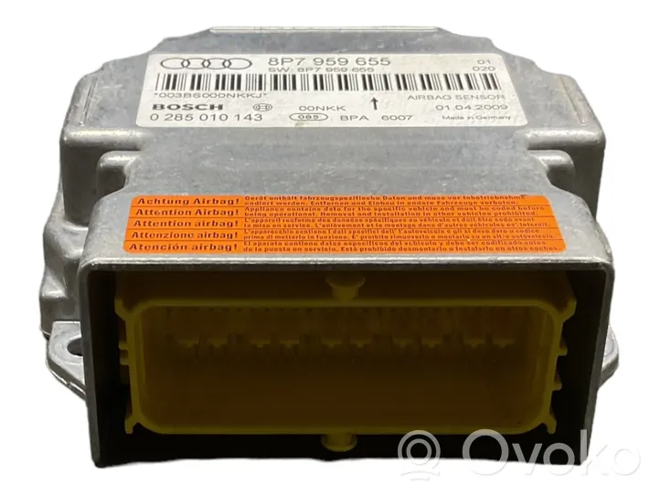 Audi A3 S3 A3 Sportback 8P Airbag control unit/module 8P7959655