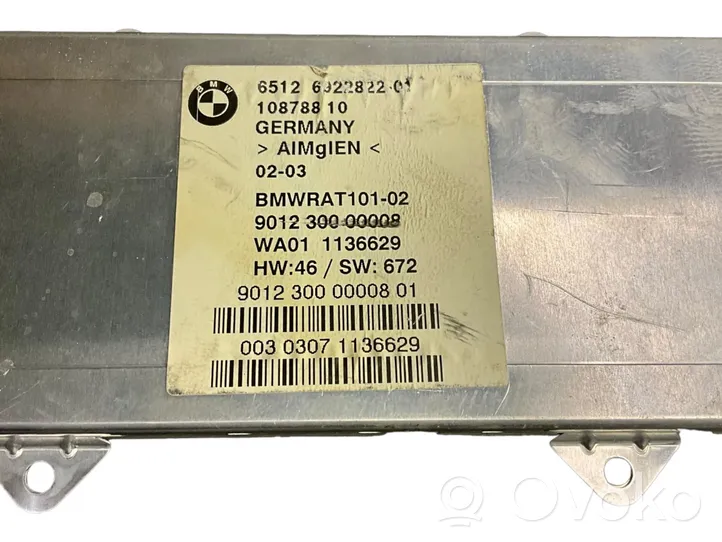 BMW 7 E65 E66 Aerial antenna amplifier 6512692282201