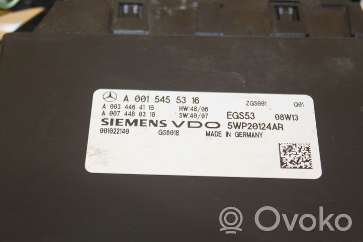 Mercedes-Benz Sprinter W906 Gearbox control unit/module 0015455316