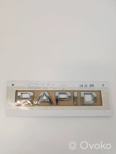 Skoda Rapid (NH) Valmistajan merkki/mallikirjaimet 5JA853687A